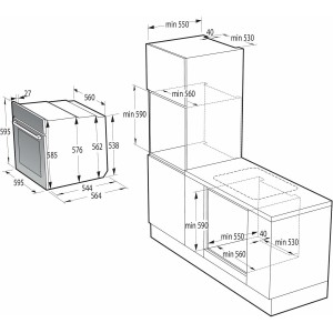 Pyrolytherd Hisense BI64EPXE1SOL 3500 W |  Öfen   | Chef Up