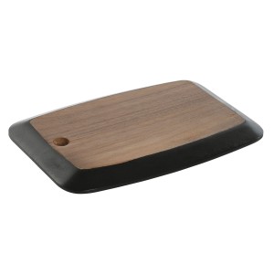 Planche à découper Home ESPRIT Noir Naturel Acacia Ardoise 30 x 20 ...