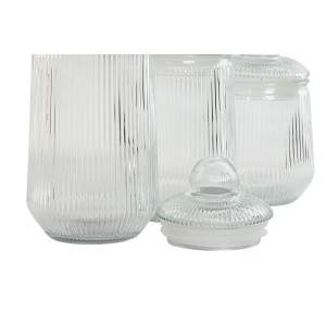 Set mit 3 Kanistern Home ESPRIT Durchsichtig Silikon Kristall 1,4 L...