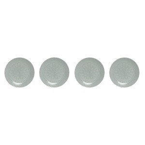 Geschirr-Set Home ESPRIT grün Steingut Mandala Araber 27 x 27 x 2,5...