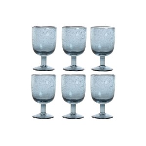 Gläsersatz Home ESPRIT Blau Kristall 300 ml 8 x 8 x 14 cm (6 Stück)...