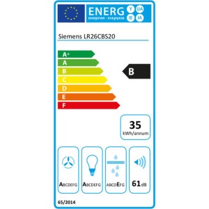 Konventioneller Rauchfang Siemens AG LR26CBS20 Weiß |  Dunstabzugsh...