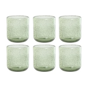 Gläserset Home ESPRIT grün Kristall 320 ml (6 Stück) |  Gläser und ...