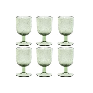 Gläsersatz Home ESPRIT grün Kristall 300 ml 8 x 8 x 14 cm (6 Stück)...