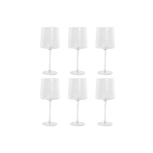 Gläsersatz Home ESPRIT Durchsichtig Kristall 9,6 x 9,6 x 22,5 cm (6...