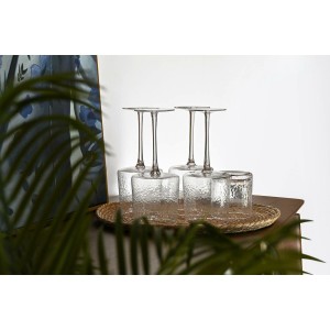 Gläsersatz Home ESPRIT Durchsichtig Kristall 9,6 x 9,6 x 22,5 cm (6...
