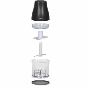 Zerkleinerer Livoo Chopper Schwarz 400 W Edelstahl |  Fleischwölfe ...