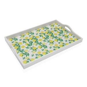Schale Versa Holz MDF 30 x 5 x 45 cm Zitronengelb |  Geschirr, Tabl...