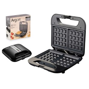 Waffeleisen Argon K-901B/W Schwarz Stahl 750 W |  Crêpe-Eisen und W...