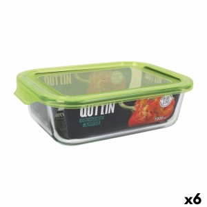 Lunchbox Quttin rechteckig 1L 22 x 15,5 x 6,5 cm (6 Stück) |  Brotd...