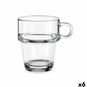 Tasse Kaffee und Tee Vivalto Z908-9/BHA6 Durchsichtig Glas 270 ml (...