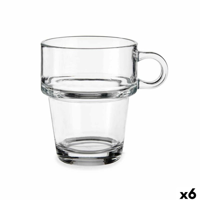 Tasse Kaffee und Tee Vivalto Z908-9/BHA6 Durchsichtig Glas 270 ml (... Tasse Kaffee und Tee Vivalto Z908-9/BHA6 Durchsichtig Glas 270 ml (...