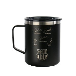 Thermobecher mit Deckel F.C. Barcelona Marineblau Edelstahl |  Tass...