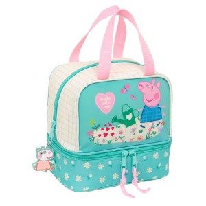 Lunchbox Peppa Pig Pretty flowers Gelb Minze 20 x 20 x 15 cm |  Wei...
