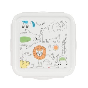 Lunchbox Safta Zoo Beige 13 x 7.5 x 13 cm |  Brotdosen, Lebensmitte...