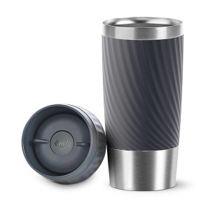 Reise-Thermoskanne Emsa EASY TWIST Anthrazit |  Tassen und Thermosk...