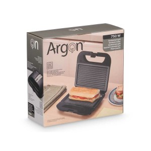 Sandwichmaker Argon K-901B/G Schwarz Stahl 750 W |  Sandwich-Toaste...