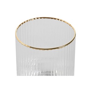 Gläserset Home ESPRIT Durchsichtig Gold Kristall 320 ml (6 Stück) |...