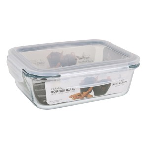 Lunchbox hermetisch Santa Clara Durchsichtig rechteckig 1L (6 Stück...
