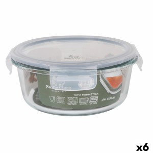 Lunchbox hermetisch Santa Clara Durchsichtig Ø 17 cm 0,9 l (6 Stück...