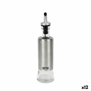 Ölfläschchen Quttin Durchsichtig Silberfarben Edelstahl 0,3 L (12 S...