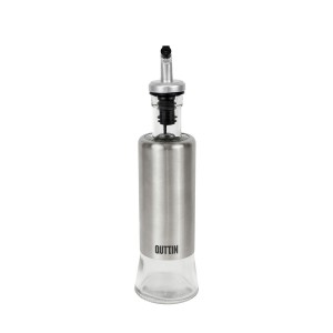 Ölfläschchen Quttin Durchsichtig Silberfarben Edelstahl 0,3 L (12 S...