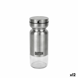 Ölfläschchen Quttin Durchsichtig Silberfarben Edelstahl 0,36 L (12 ...
