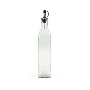 Ölfläschchen Anna Durchsichtig Silberfarben Glas 0,5 L (24 Stück) |...