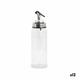 Ölfläschchen Quttin Durchsichtig Silberfarben Glas 5,5 x 5,5 x 20,5...