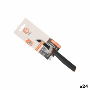Schälmesser MasterChef Schwarz Silberfarben Edelstahl 7,5 cm (24 St...