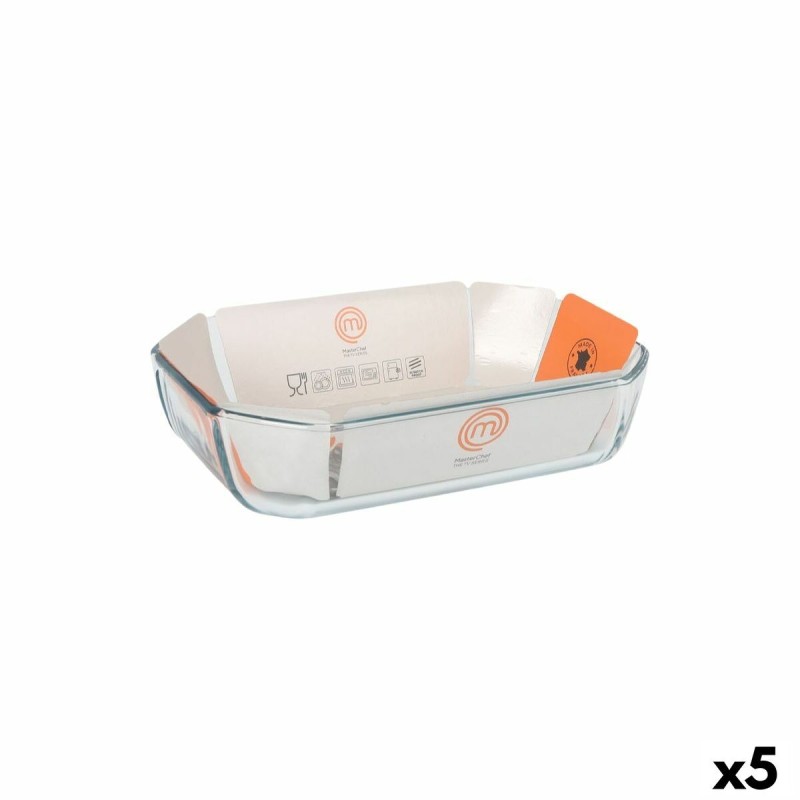 Kochschüssel MasterChef rechteckig 2,2 L 27 x 18 cm (5 Stück) | Ge... Kochschüssel MasterChef rechteckig 2,2 L 27 x 18 cm (5 Stück) | Ge...