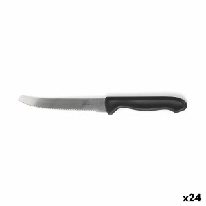 Steakmesser-Set Cuyfor Schwarz Silberfarben 12 cm 6 Stücke (24 Stüc...