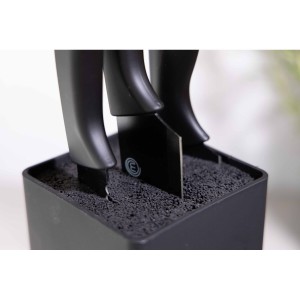 Küchenmesser MasterChef Schwarz Silberfarben 13 cm Mehrzweck (24 St...