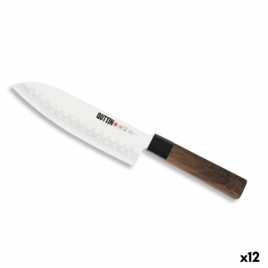 Küchenmesser Quttin SANTOKU Takamura Braun Silberfarben 17 cm (12 S...