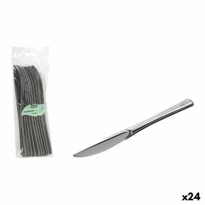 Wiederverwendbares Messerset Algon Silberfarben Kunststoff 20 cm 10...