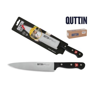 Küchenmesser Quttin SYBARITE Schwarz Silberfarben 20 cm (8 Stück) |...