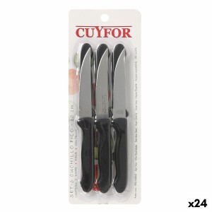 Messerset Cuyfor Filo Schwarz Silberfarben 6 Stücke (24 Stück) |  M...