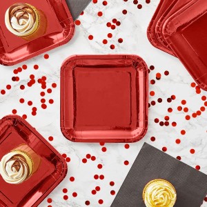 Geschirr-Set Algon Rot 26 cm 3 Stücke (18 Stück) |  Geschirr, Table...