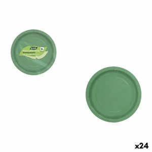 Geschirr-Set Algon grün 20 cm 10 Stücke (24 Stück) |  Geschirr, Tab...