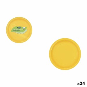 Geschirr-Set Algon Gelb 20 cm 10 Stücke (24 Stück) |  Geschirr, Tab...