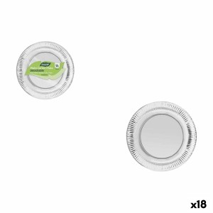 Geschirr-Set Algon Silberfarben 18 cm 12 Stücke (18 Stück) |  Gesch...