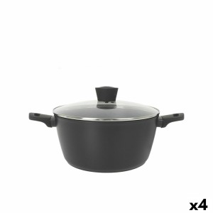 Topf mit Deckel MasterChef 28 cm (4 Stück) |  Pfannen und Töpfe   |...