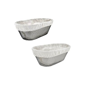 Brotkorb Metall Oval 28 x 15 x 10 cm (12 Stück) |  Küchenboxen und ...