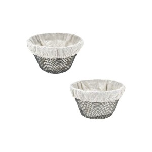 Brotkorb Metall 18 x 18 x 10 cm (24 Stück) |  Küchenboxen und Brotk...