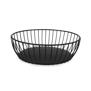 Brotkorb My Bar Schwarz Metall Oval 24 x 19 x 8 cm (12 Stück) |  Kü...
