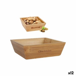 Schüssel für Vorspeisen Quttin Bambus 16 x 16 x 5 cm (12 Stück) |  ...