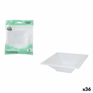 Satz für Appetithäppchen Algon Kunststoff 250 ml 12 x 12 x 2 cm 6 S...