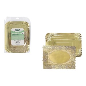 Tablett für Snacks Algon rechteckig 22 x 28 cm (30 Stück) |  Geschi...