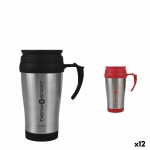 Thermobecher mit Deckel ThermoSport Travel Rot 400 ml (12 Stück) | ...