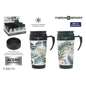 Thermobecher mit Deckel ThermoSport 400 ml 0,4 l (12 Stück) |  Tass...